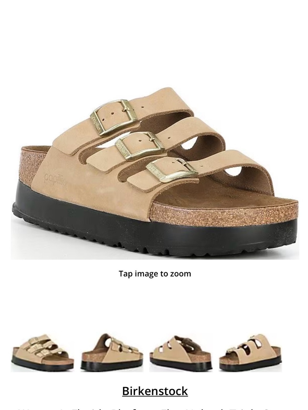 Birkenstock Papillio Florida flex platform triple strap sandals.New. Size 39